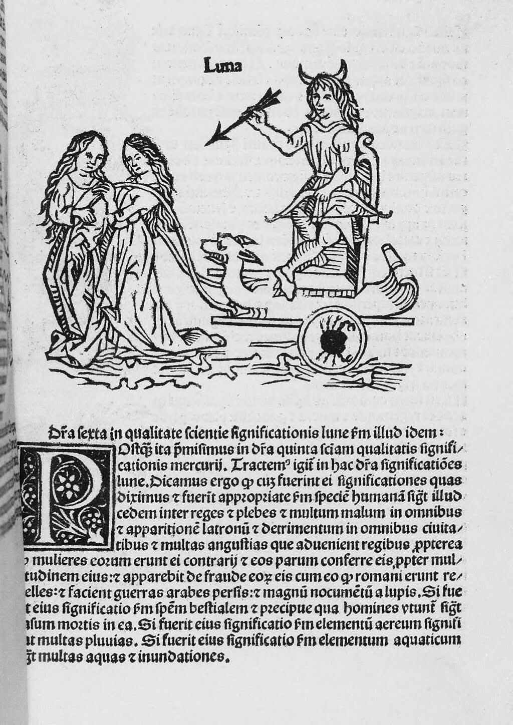 Les Grandes Conjonctions d'Albumasar, édition d'Augsbourg, 1489 (Wikimedia Commons, domaine public).