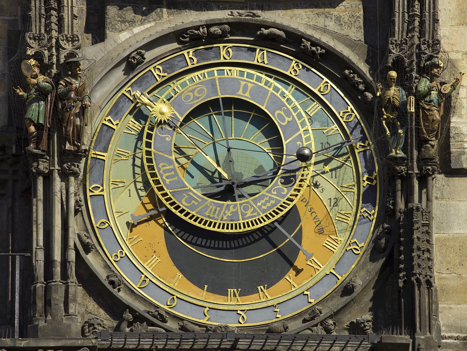 Le cadran de l'horloge astronomique de Prague