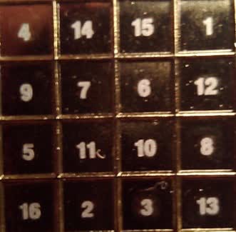 Jupiter : le carré de 4 × 4