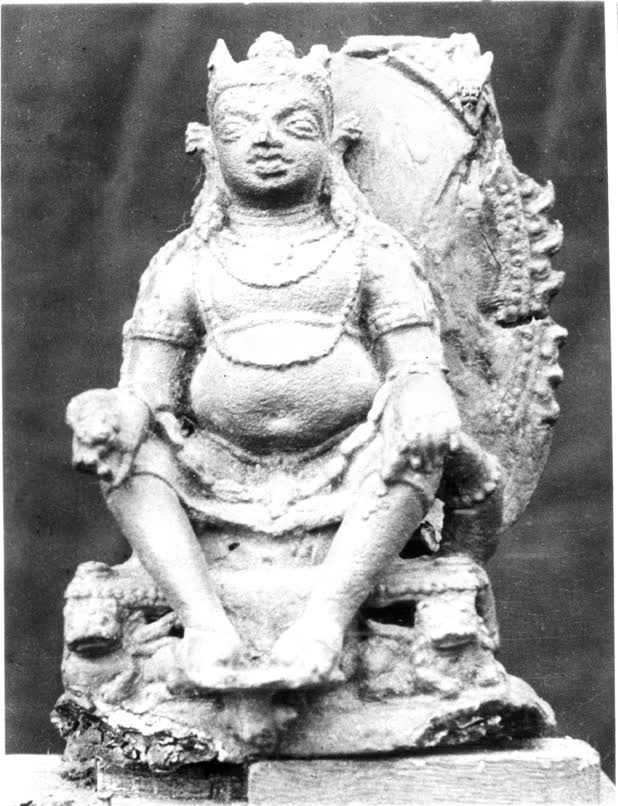 Kubera en bronze, retrouvé à Nalanda, au Bihar, Xe siècle (Wikimedia Commons, domaine public)