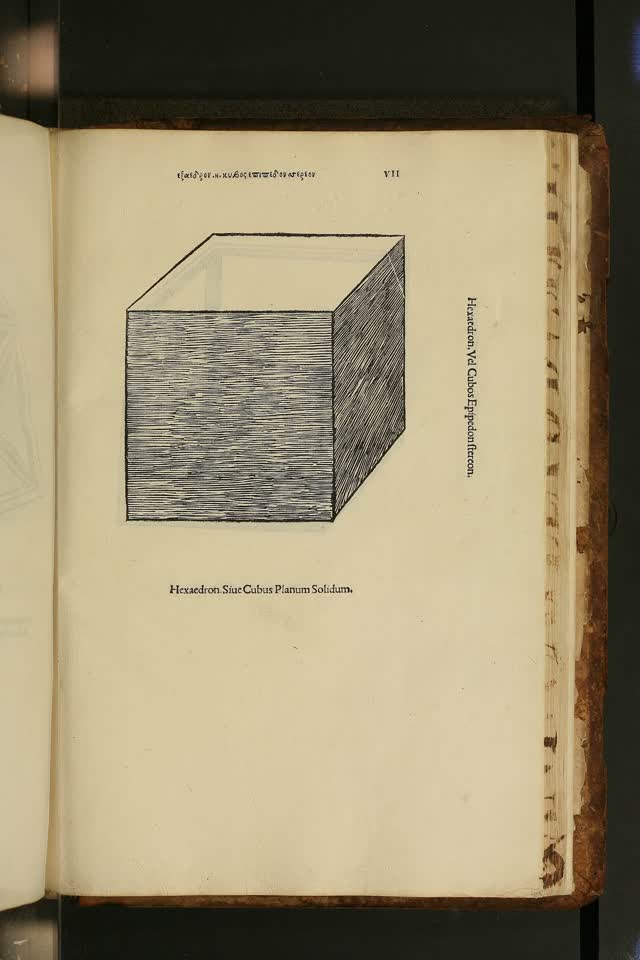 Le cube, la terre, par Léonard de Vinci (domaine public)