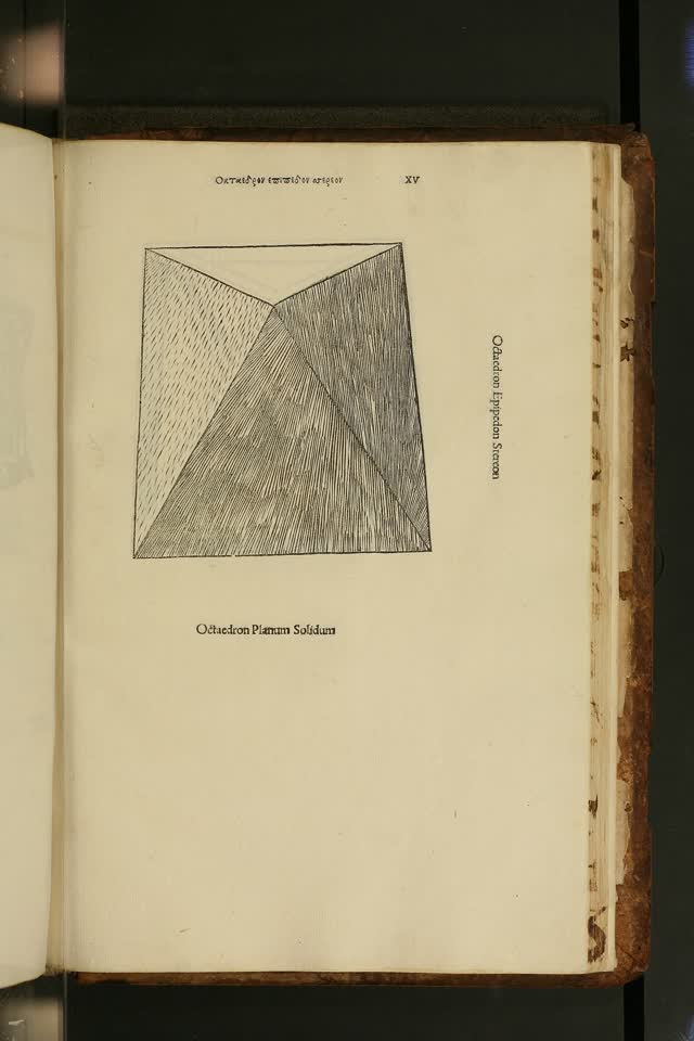 L'octaèdre, l'air, par Léonard de Vinci (domaine public)