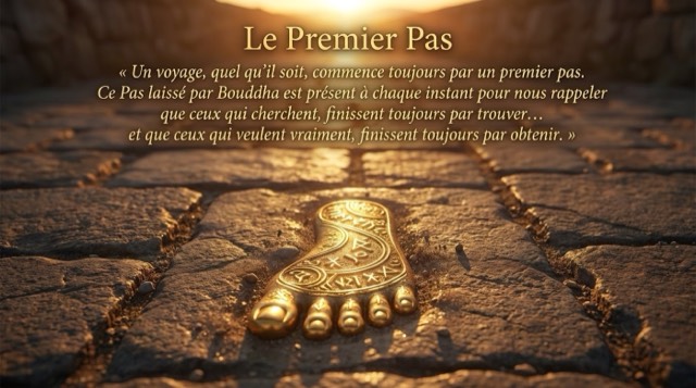 Le Pied du Bouddha, que l'on porte devant quand le Lo Chou est dans le dos