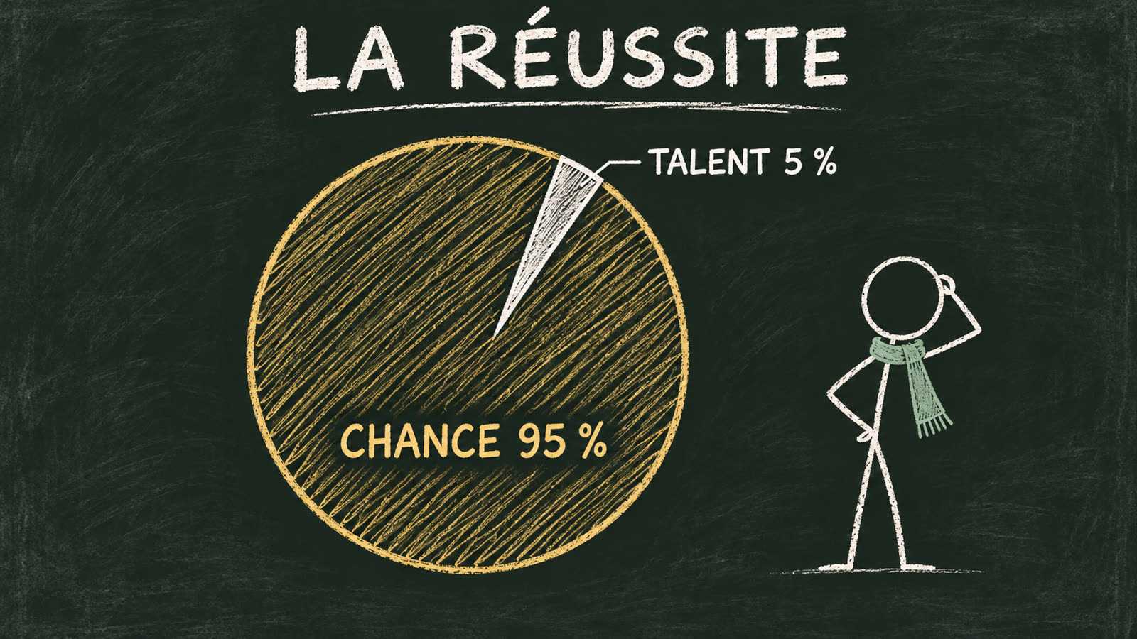 La réussite : 95 % de chance, 5 % de talent, selon Julius Rosenwald.