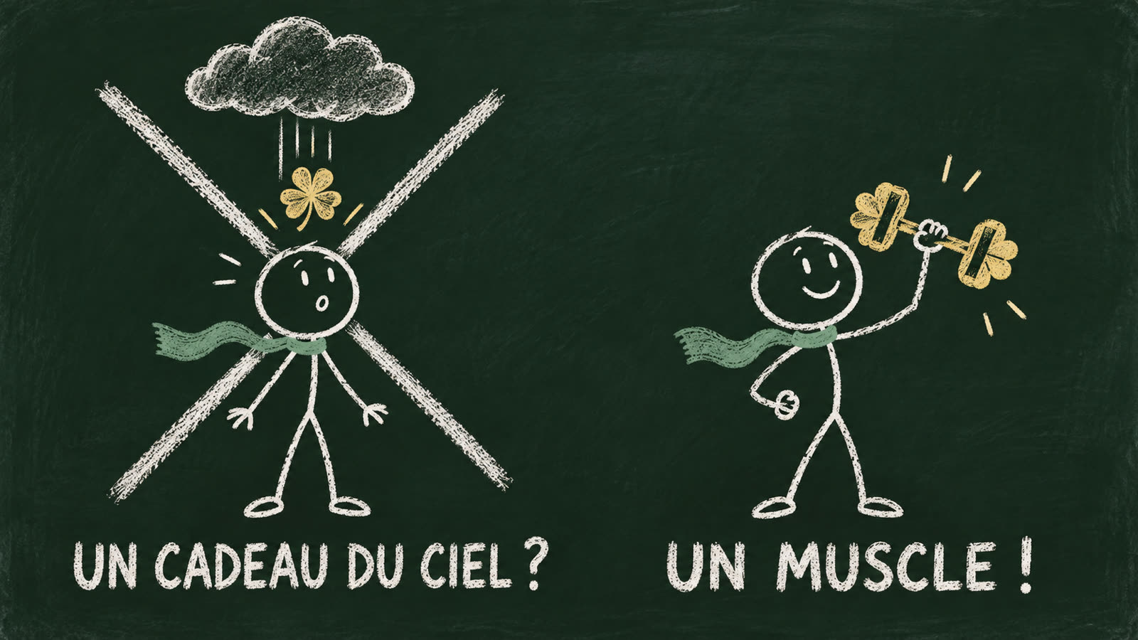 La chance n'est pas un cadeau du ciel : c'est un muscle.