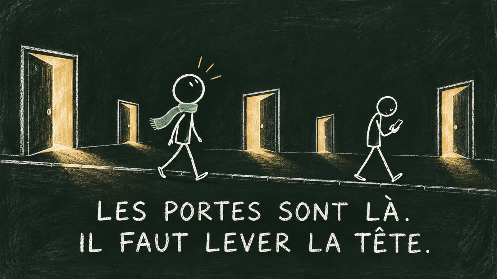 Les portes sont là : il faut lever la tête.