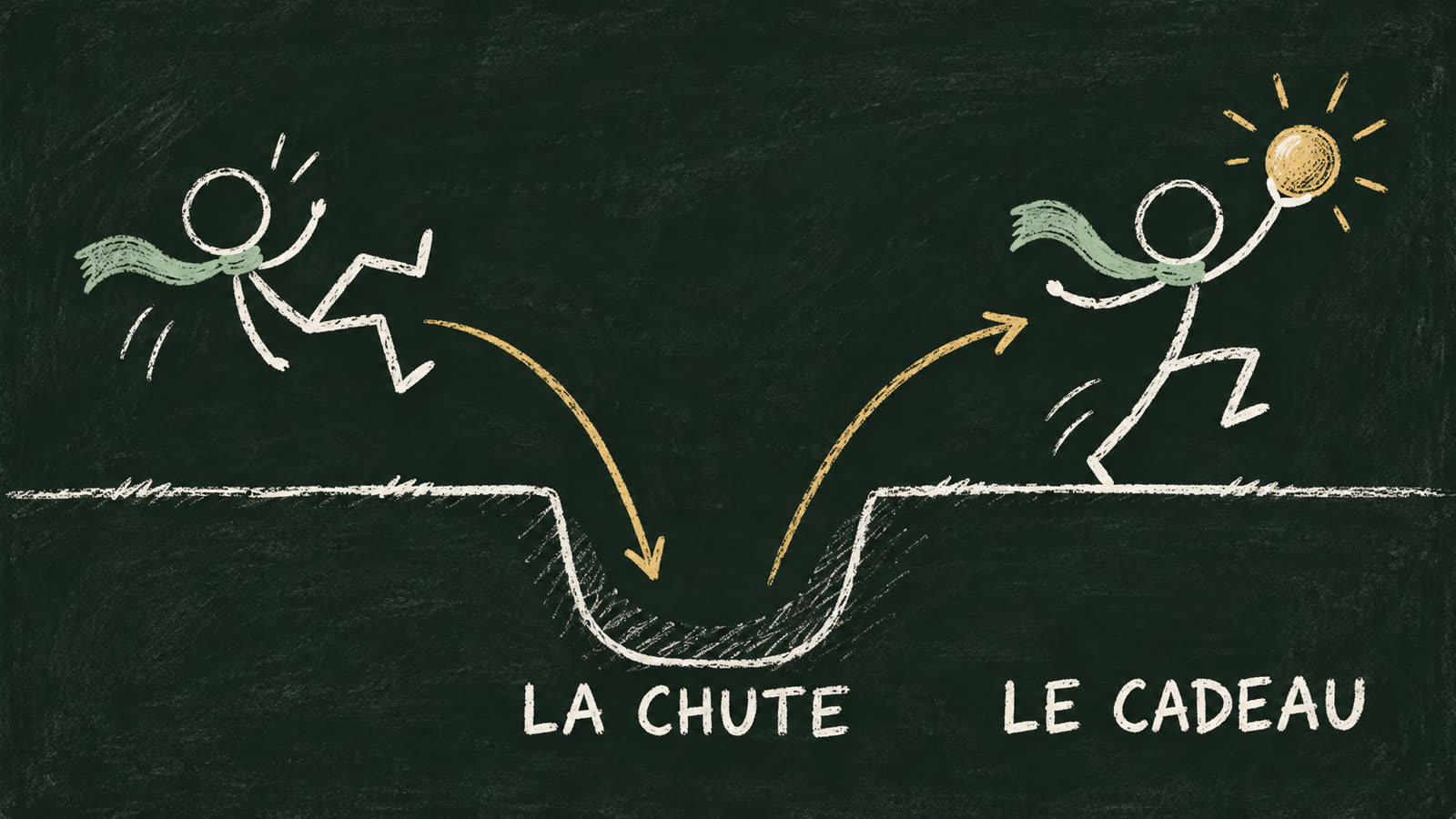 La chute devient un cadeau : le quatrième principe.