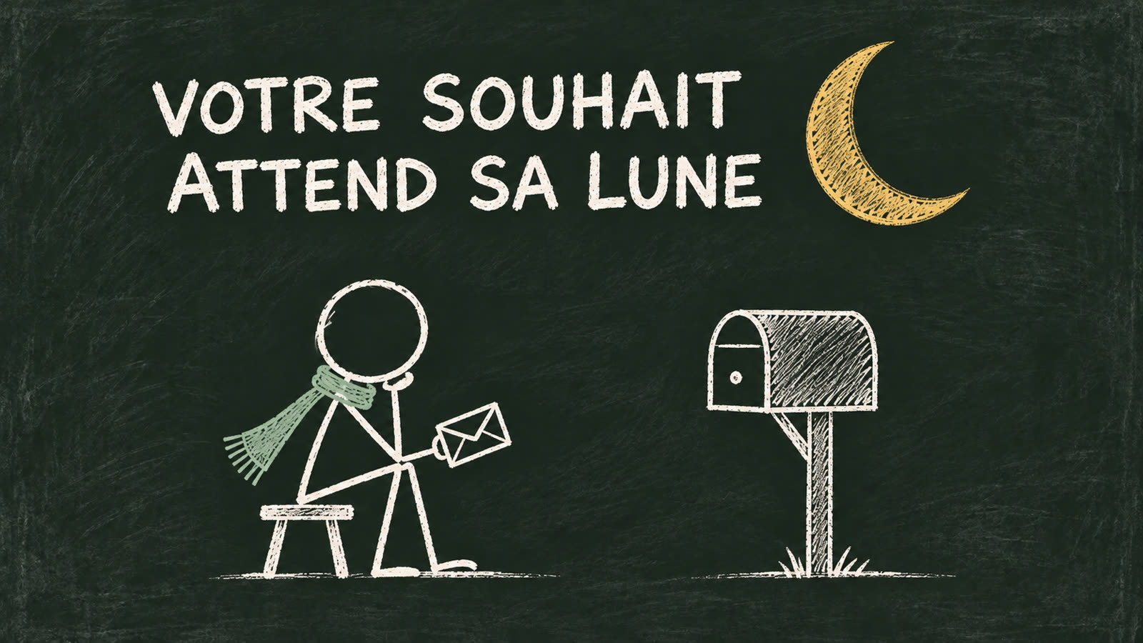 Votre souhait attend sa lune.