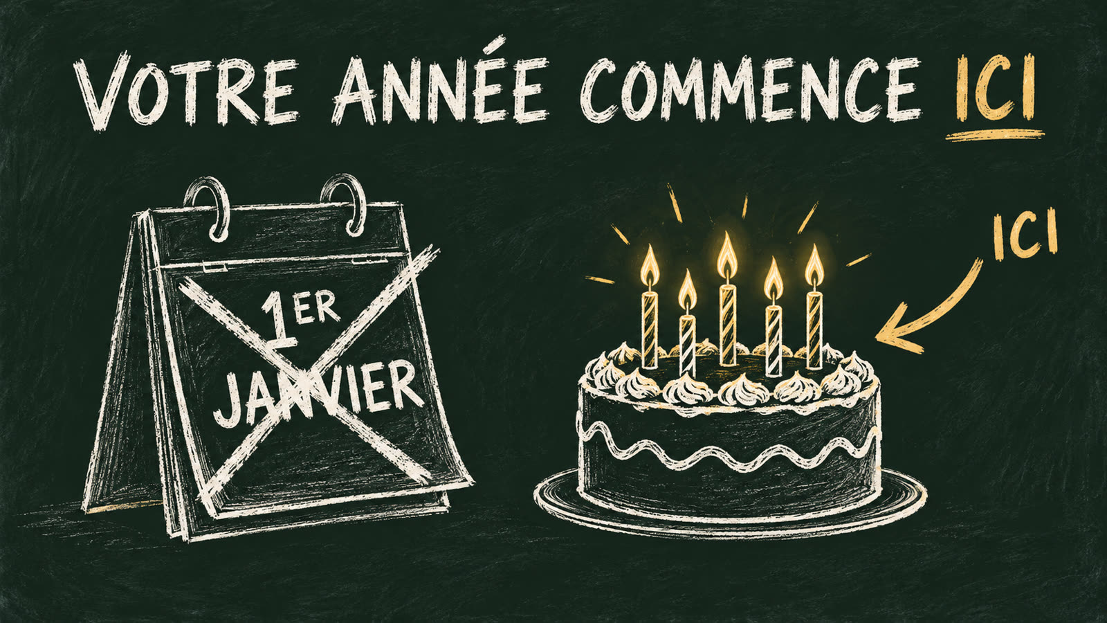 Votre année ne commence pas le 1er janvier, mais le jour de votre anniversaire.