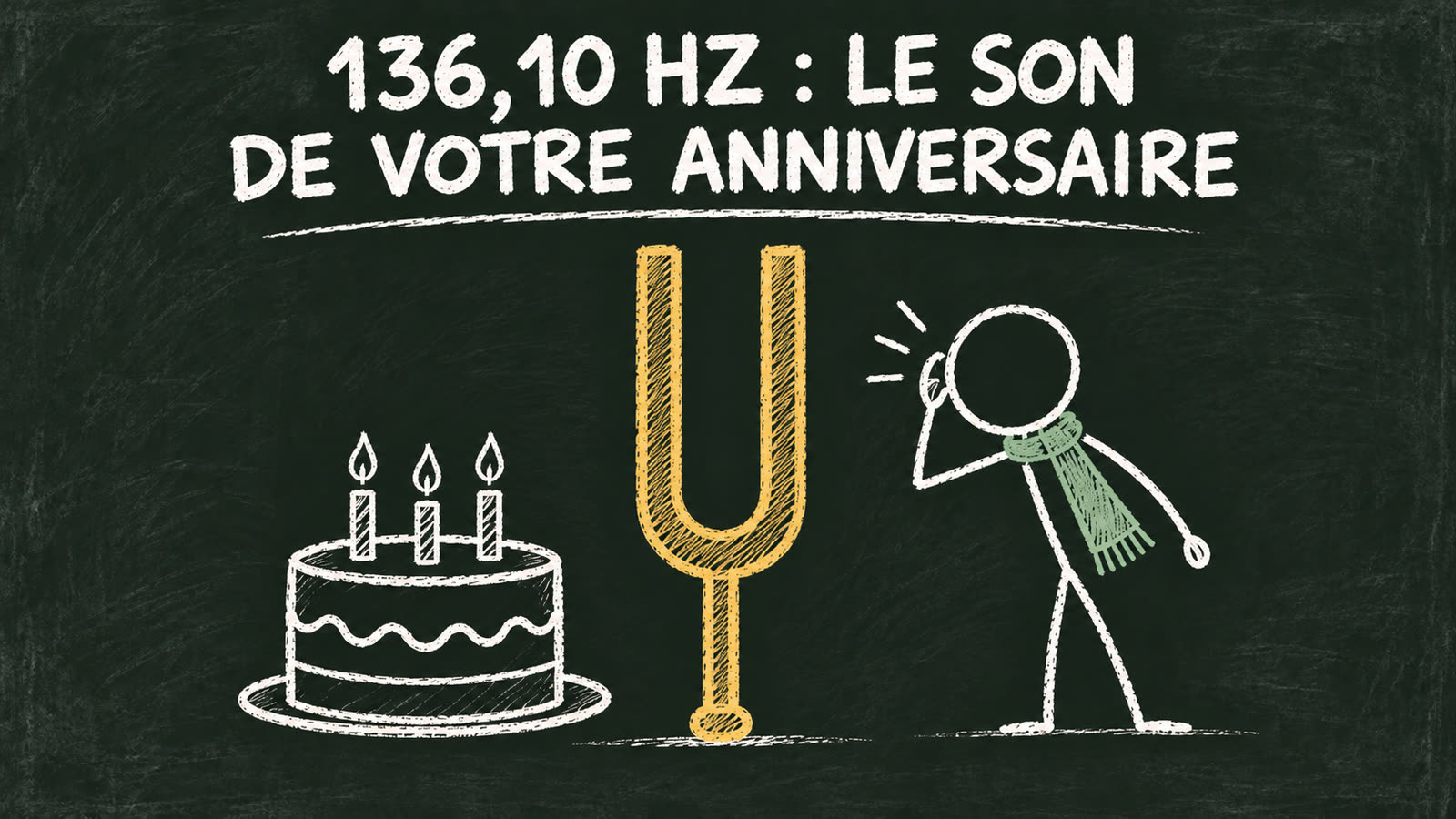 136,10 hertz : le son de votre anniversaire.